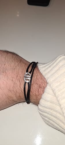 Customer photo review of MOISSANITE INFINITY CORD BRACELET. - WHITE GOLD