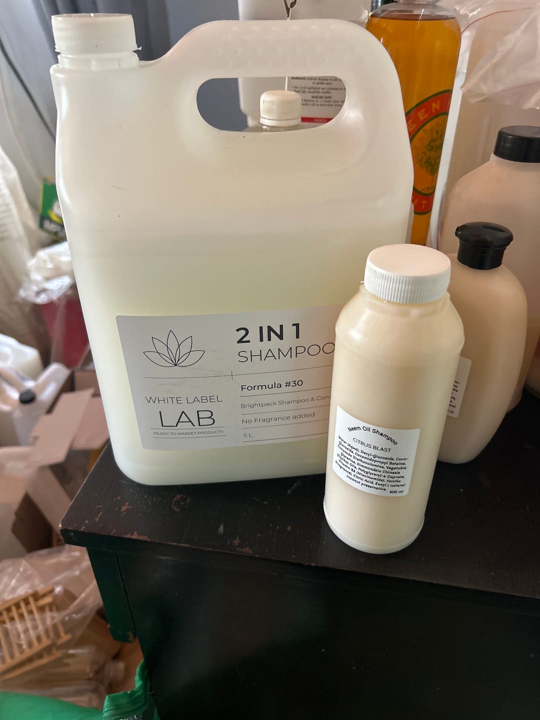 Customer photo review of Brightpack 2-in-1 Shampoo #30 (White Label Lab)