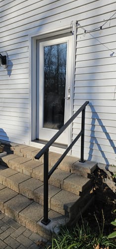 Customer photo review of Stair Handrail Kit