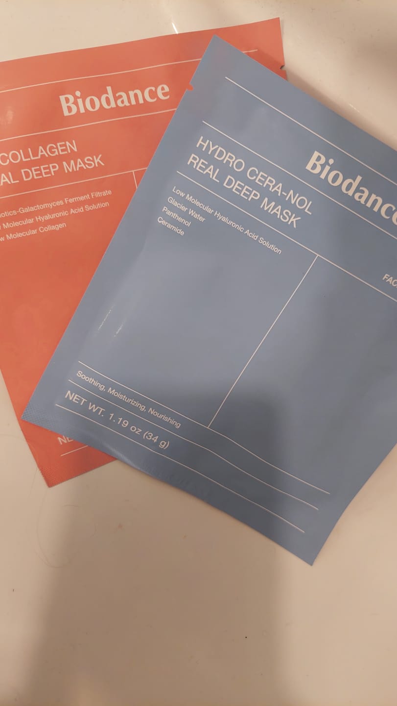 Customer photo review of Nakts hidrogela maska ar kolagēnu Biodance Bio-Collagen Real Deep Mask