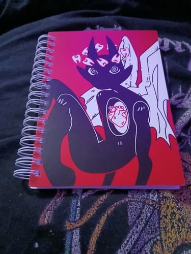 Customer photo review of Angel of the Teeth Small Reusable Sticker Book