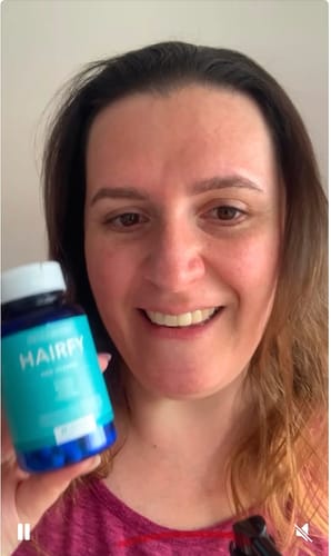 Customer photo review of Vitaminas Hairfy
