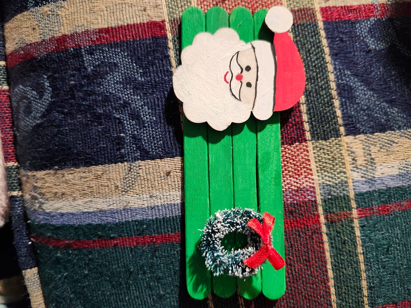 Customer photo review of Unfinished Wood Santa Head Shape - Craft - up to 36" DIY