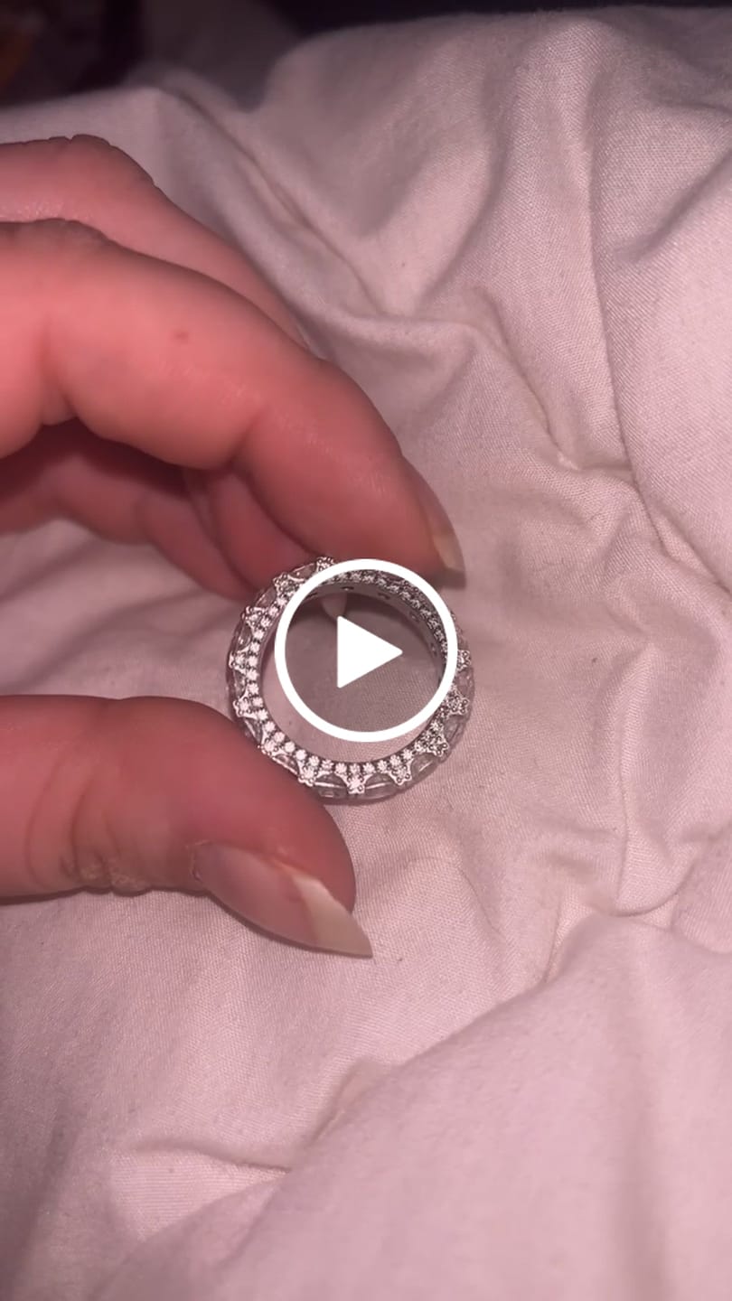 Customer video review of ICY ICICLE RING 925. - WHITE GOLD