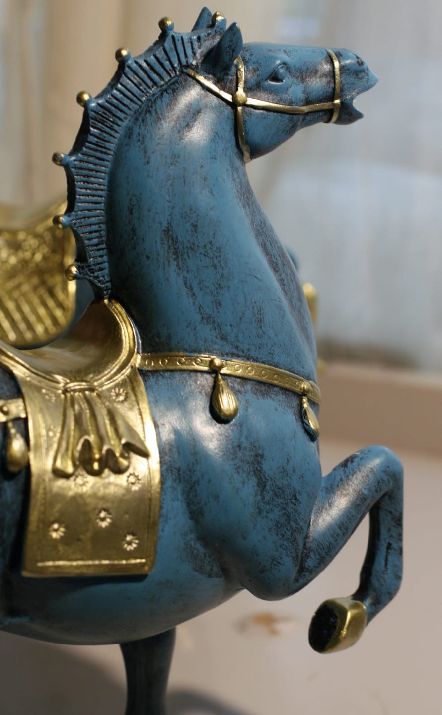 Customer photo review of Prosperous Horse Resin Statue
