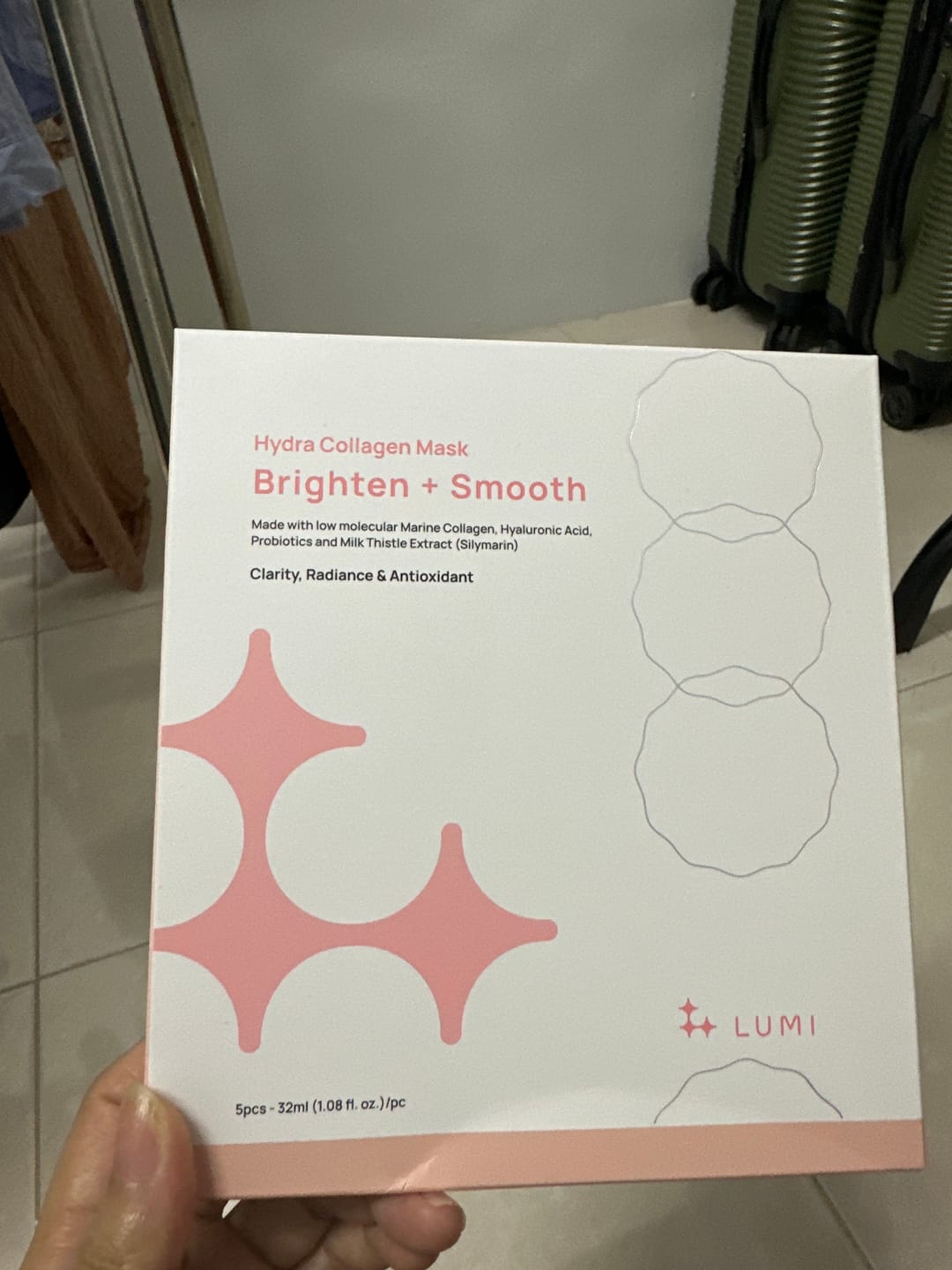 Customer photo review of Hydra Collagen Mask Brighten + Smooth