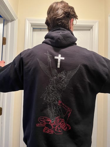 Customer photo review of St Michael Hoodie