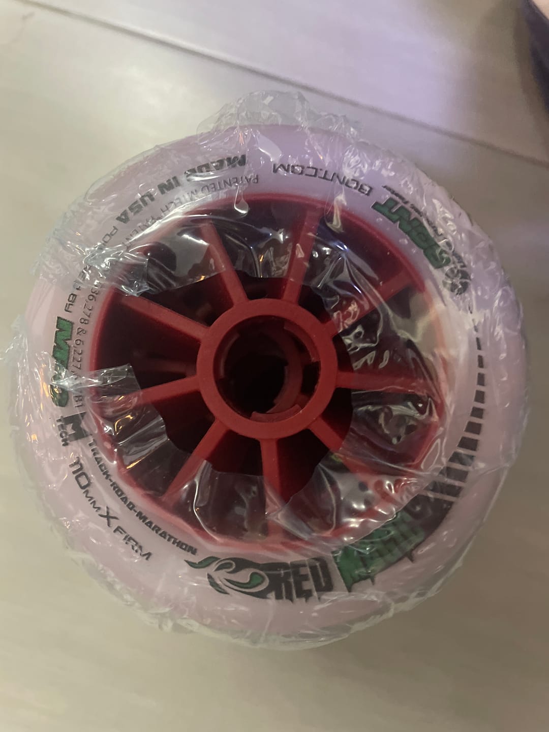 Customer photo review of Red Magic Inline Skate Wheel