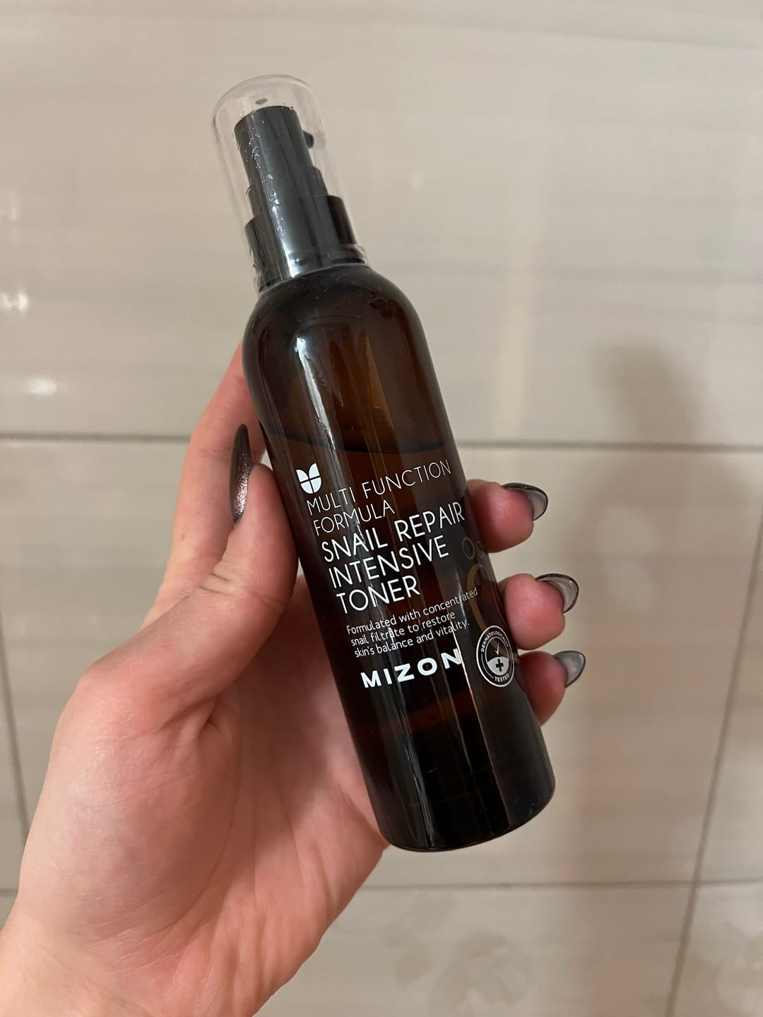 Customer photo review of Atjaunojošs toneris ar gliemežu mucīns Mizon Snail Repair Intensive Toner