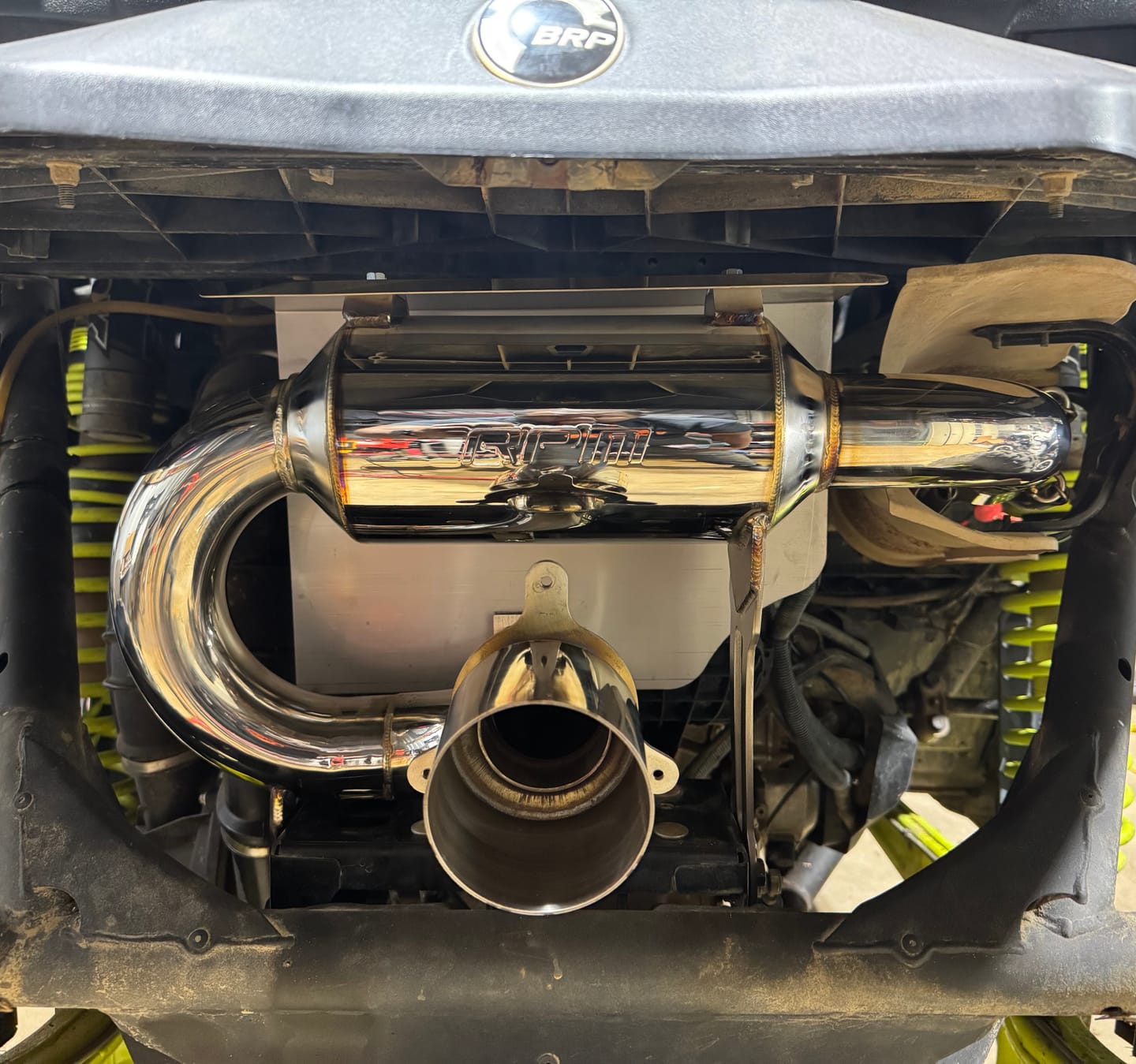Customer photo review of RPM X3 Slip On Exhaust Sport Muffler Can-Am Maverick X3 Turbo R & RR 2017-2025
