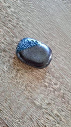 Customer photo review of Porte-Baguettes Céramique Bleu