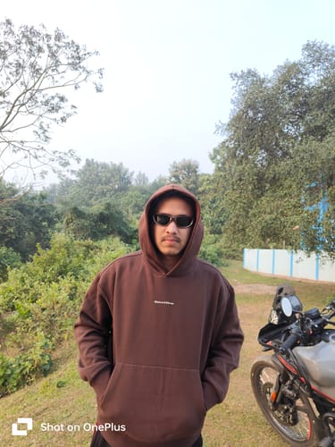 Customer photo review of Echelon | Copper & Black Polarized Wrap Around Sunglasses - PMG4021