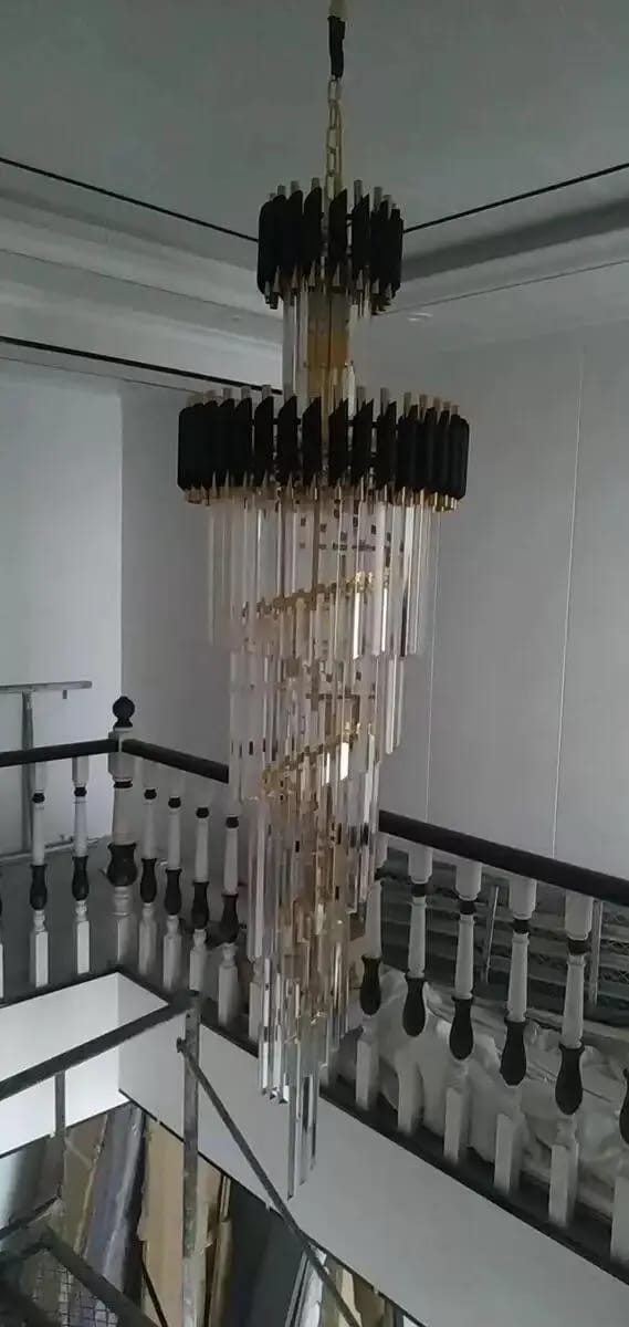 Customer photo review of Beth Extra Large Crystal Chandelier