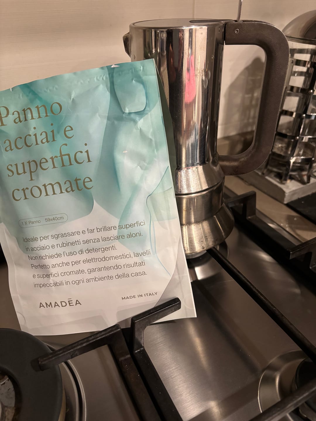 Customer photo review of Panno Acciai e Superfici Cromate