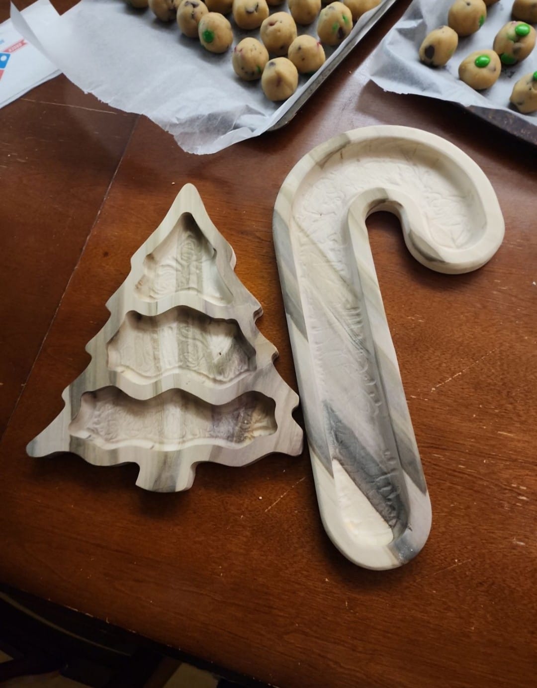 Customer photo review of 15.0x7.8" Candy Cane Tray 1 Acrylic Router Template [Limited Edition]