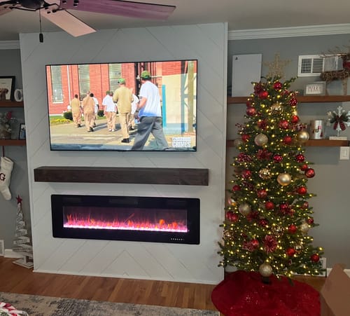 Customer photo review of Contemporary Mantels