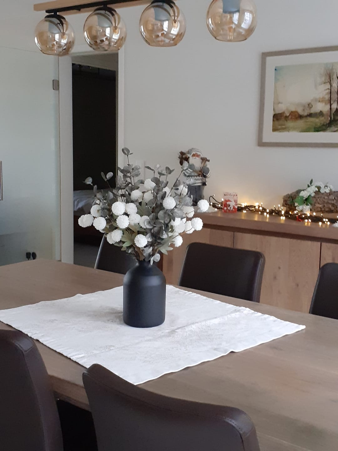 Customer photo review of Samengesteld boeket - Groen & Wit