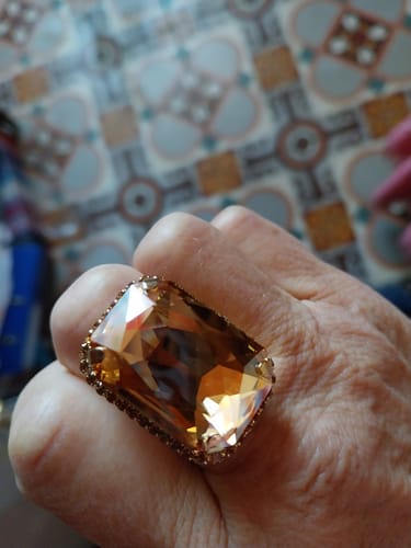 Customer photo review of Stardust Crystal Ring