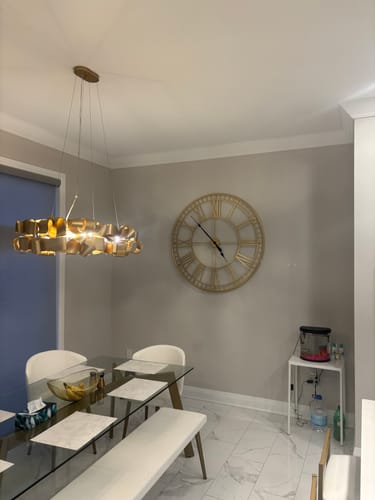 Customer photo review of 48" Gold Roman Numeral Wall Clock
