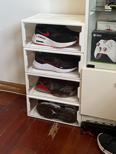 Customer photo review of Caja Organizadora de Zapatos Blanca Transparente (caja unitaria) Cada Cosa En Su Lugar®