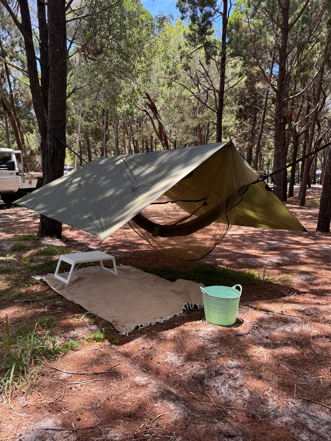 Customer photo review of Ultralight Hammock Set