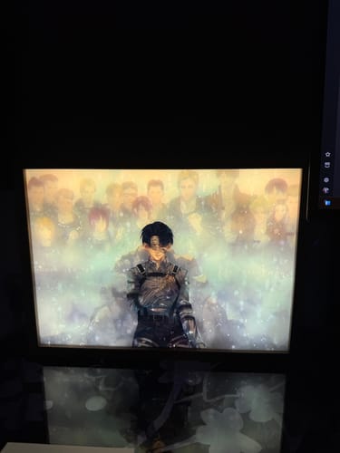 Customer photo review of AOT Series LED Light Painting Anime Photo Frame Wall Art