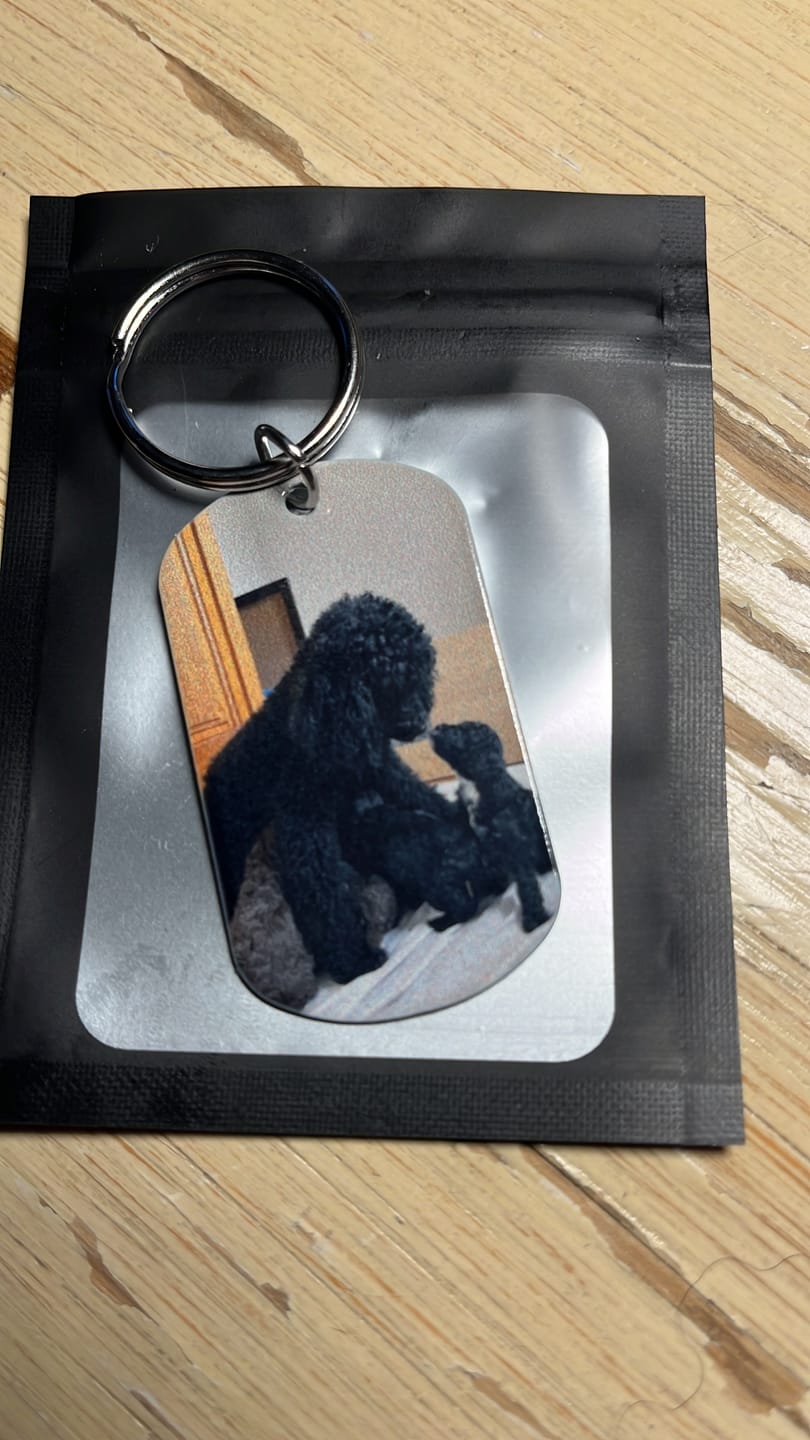 Customer photo review of Mein Zuhause - Individueller Dog Tag Schlüsselanhänger