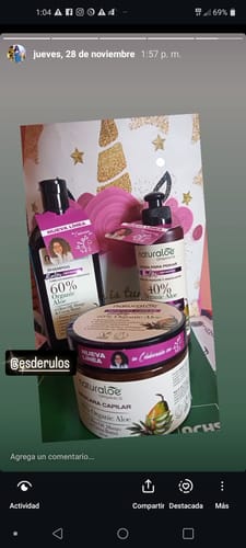 Customer photo review of Shampoo Rulos Definidos 350ml