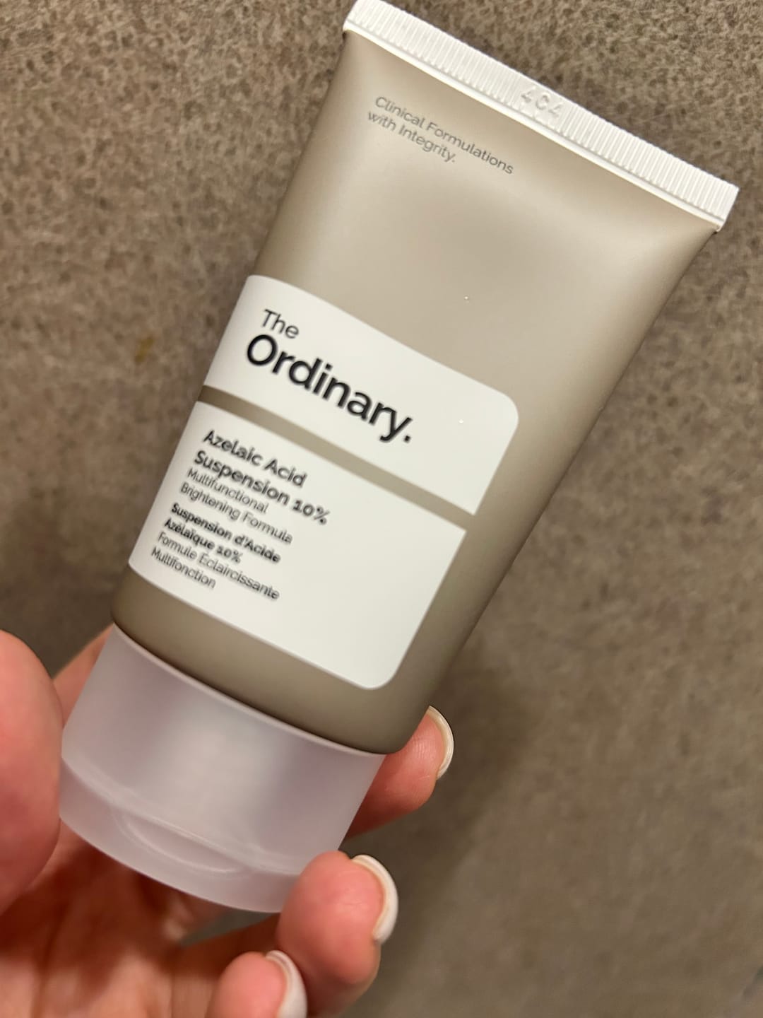 Customer photo review of Azelaic Acid 10% Suspension Brightening Cream
