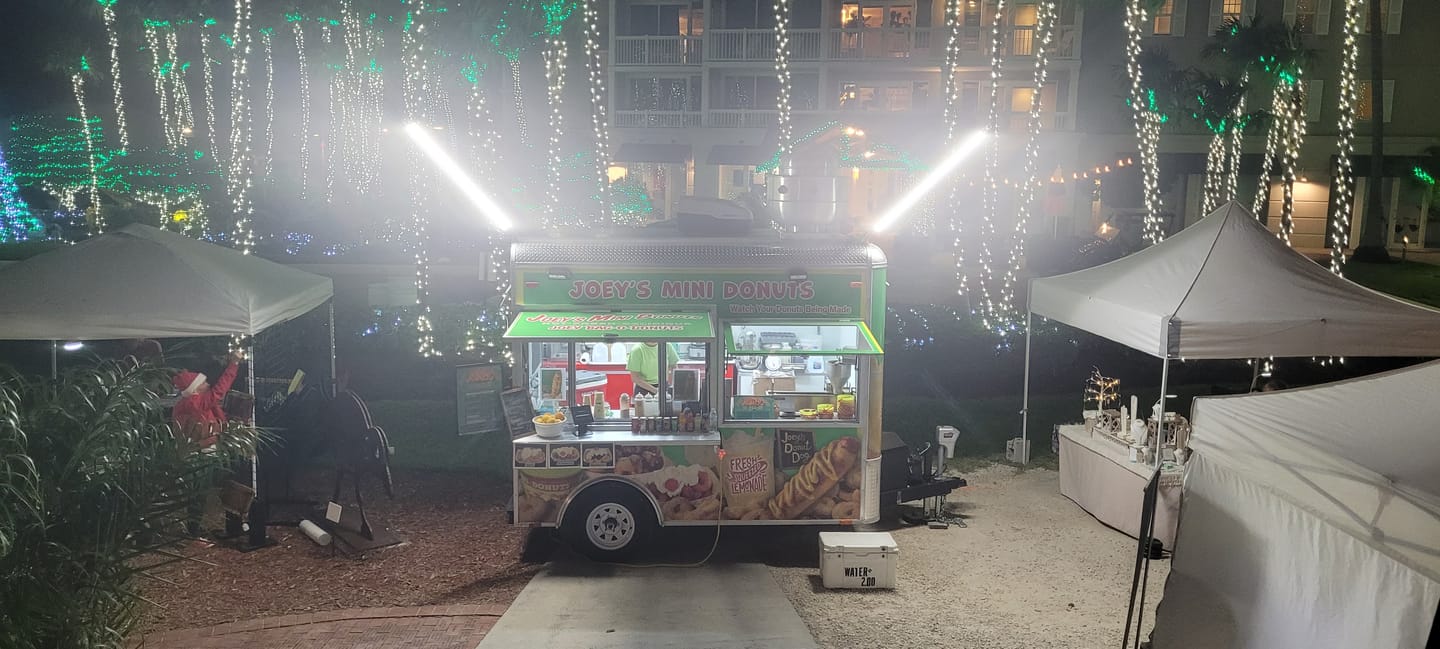Customer photo review of Food Truck Service Area Light – Dual 5 Foot Pole 20,000 Lumens