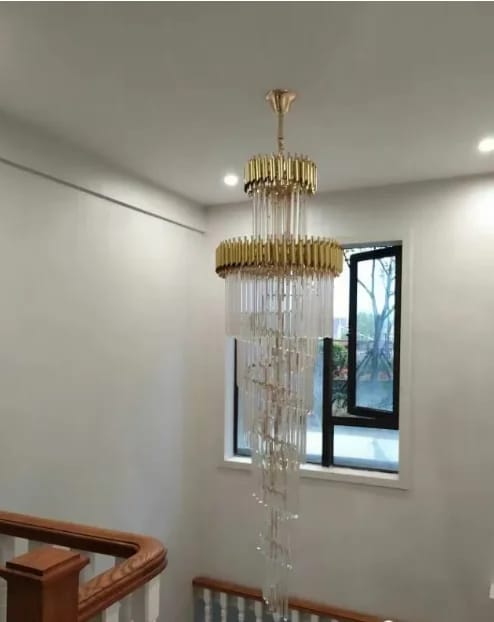 Customer photo review of Beth Extra Large Crystal Chandelier