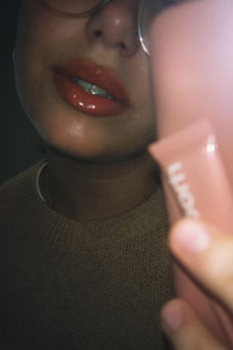 Customer photo review of peptide lip tint / toast