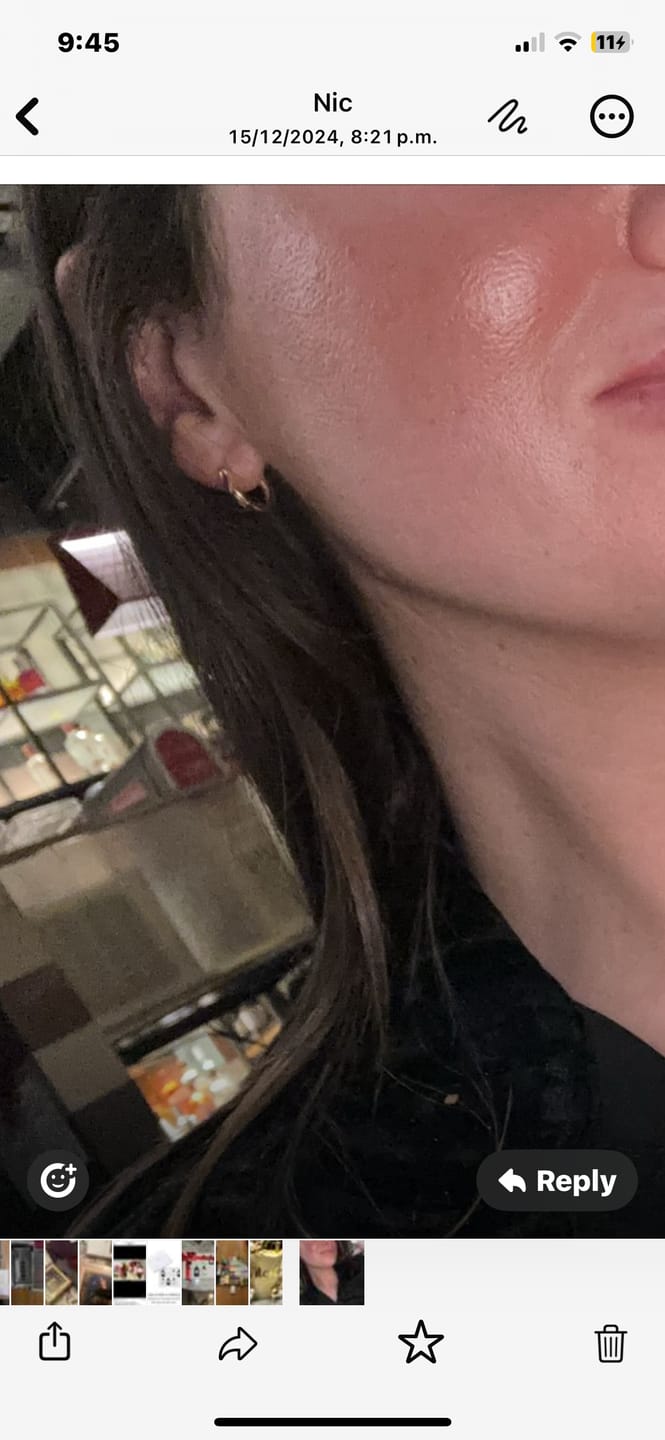 Customer photo review of Small Hoops in Gold