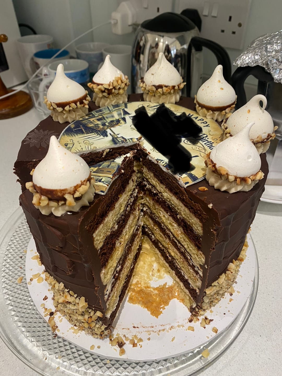 Customer photo review of Ferrero Rocher Cake