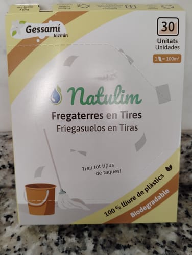 Customer photo review of Eco-Tiras de Detergente 40 lavados Natulim