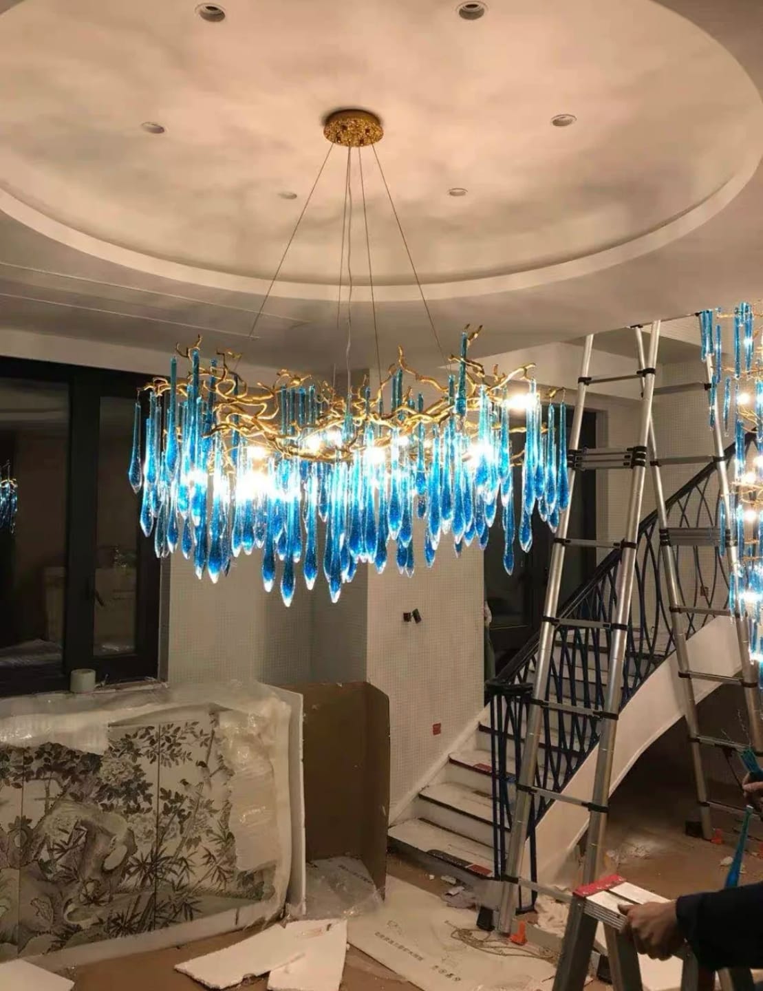 Customer photo review of Lyra Crystal Branch Chandelier