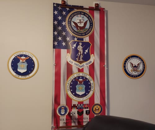 Customer photo review of United States Air Force 3D Vintage Metal Wall Art