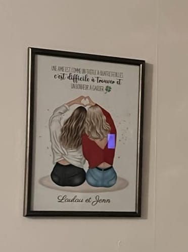 Customer photo review of Affiche Personnalisée - Meilleures Amies