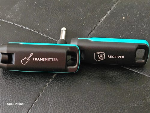 Customer photo review of WS-70 Wireless Ukulele Transmitter & Receiver Easy to use Plug & play.