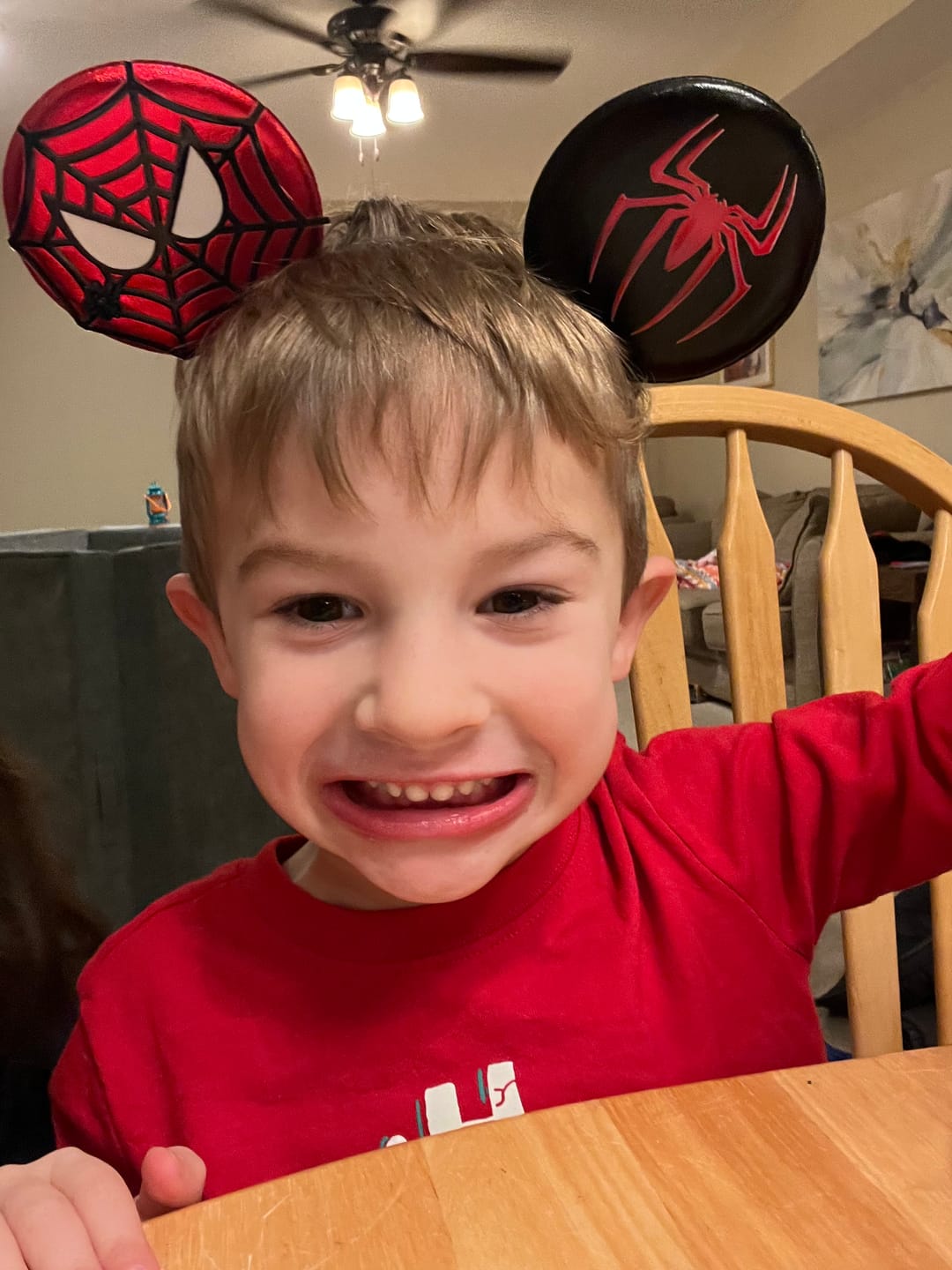 Customer photo review of Spider Mickey Ears for Men
