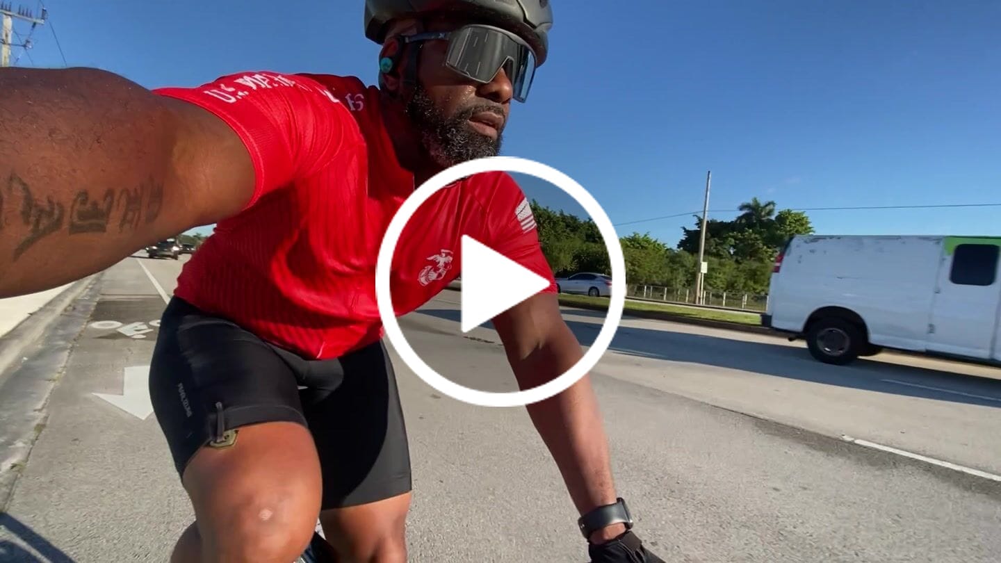 Customer video review of Men's Marines Red Short Sleeve Cycling Jersey
