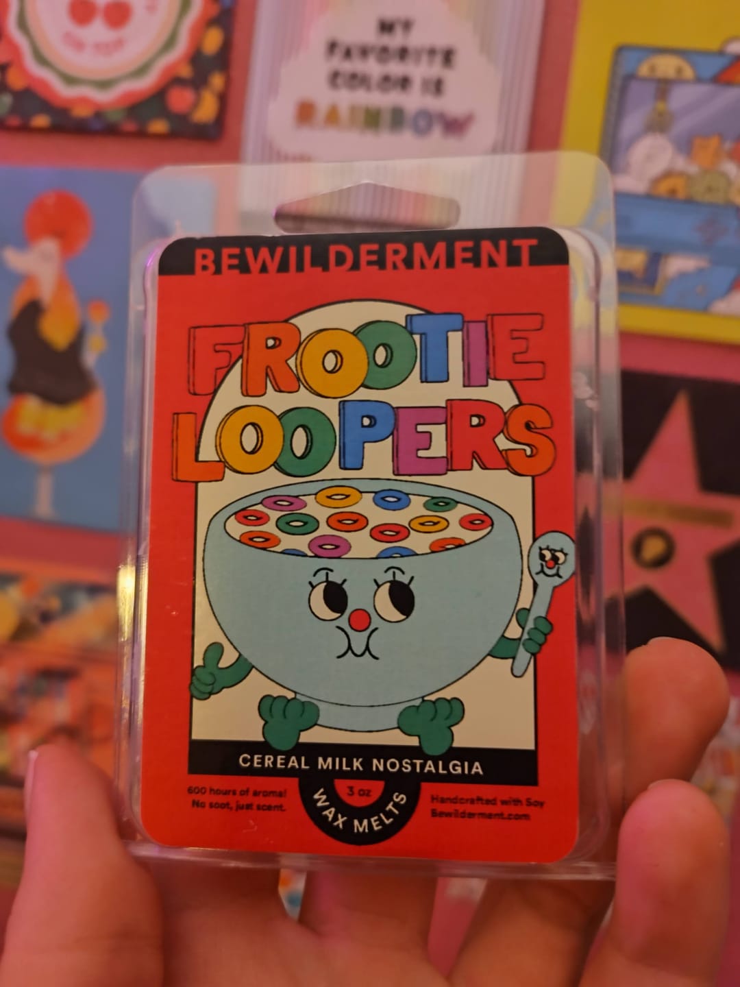 Customer photo review of Frootie Loopers Wax Melts