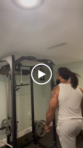 Customer video review of F4 Power Rack with Lat Pull Down System