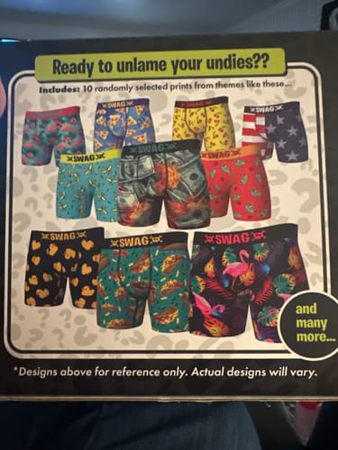 Customer photo review of SWAG - Mystery Boxer 10-Pack