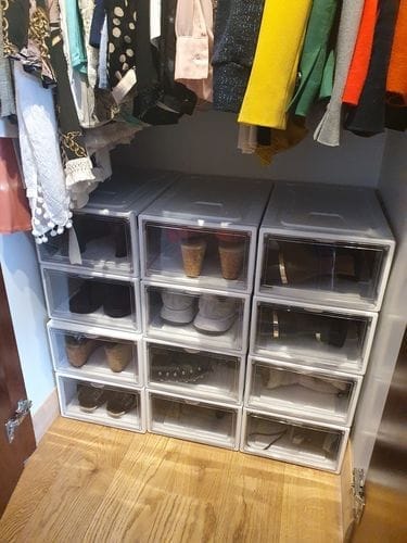 Customer photo review of Caja Organizadora de Zapatos Blanca Transparente (caja unitaria) Cada Cosa En Su Lugar®