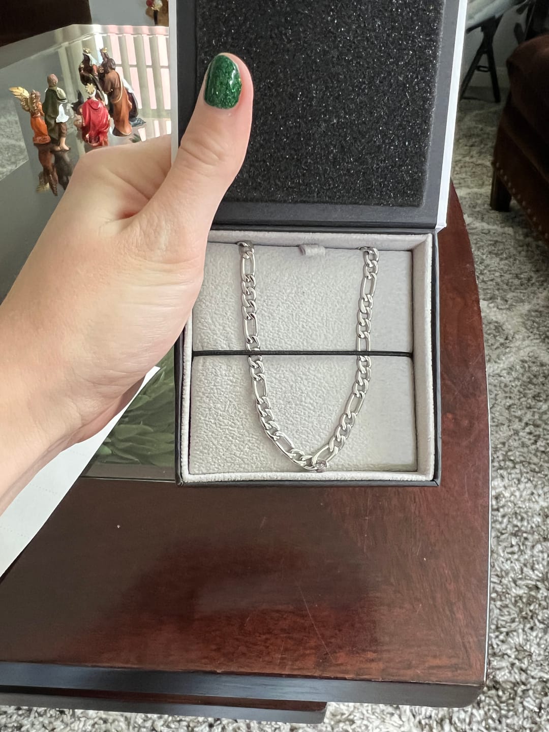 Customer photo review of 5mm Figaro Link Chain