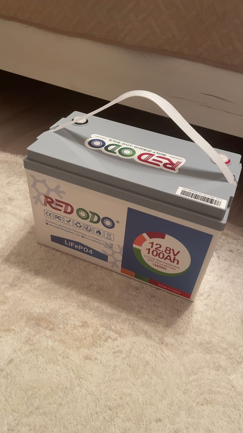 Customer photo review of 【Україна】0% ПДВ - Redodo 12V 100Аh LOW-TEMP LiFePO4 акумулятор глибокого циклу BMS 100A