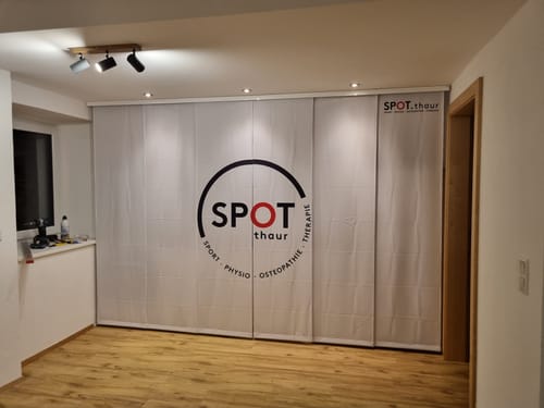 Customer photo review of Schiebegardine mit Motiv