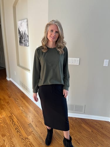 Customer photo review of Brigitte Brianna Classic Skirt
