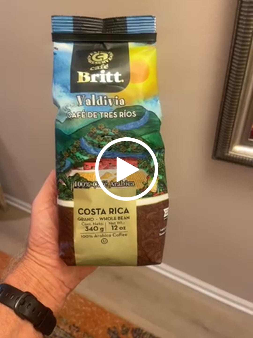 Customer video review of COSTA RICAN TRES RIOS VALDIVIA COFFEE